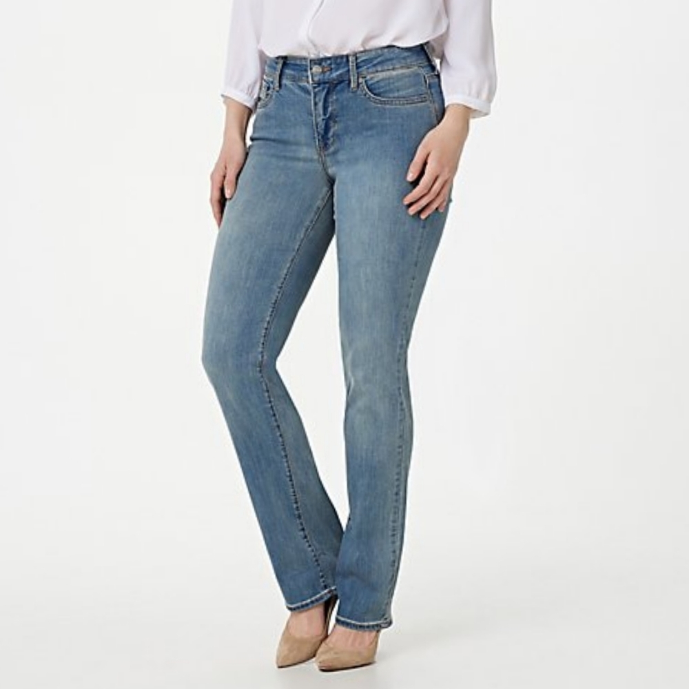 NYDJ Marilyn Straight Uplift Jeans Cool Embrace in Celeste 28 WP